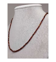 Lal (garnet – Granat ) Taşı 2mm Kolye (SABİT KLİPSLİ) (41260)