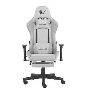 Rampage KL-R27 Elemental Ayak Dayama Yerli Terletmez Kumaş Gri / Karbon Gaming Oyuncu Koltuğu