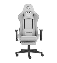 Rampage KL-R27 Elemental Ayak Dayama Yerli Terletmez Kumaş Gri / Karbon Gaming Oyuncu Koltuğu