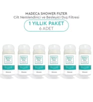 Bibimcos Madeca Shower Filter - Cilt Nemlendirici ve Besleyici Duş Filtresi 6'lı (1 Yıllık Paket)
