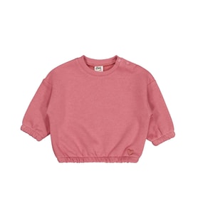 Civil Baby Kalp Nakışlı Basic 6-18 Ay Sweatshirt - Siyah (Kiremit)
