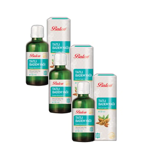 Balen Tatlı Badem Yağı Soğuk Pres 50 ml 3 Adet