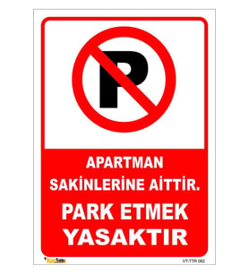 Apartman Sakinlerine Aittir 25x35 Cm Dekota 3 Mm (Çok Renkli)