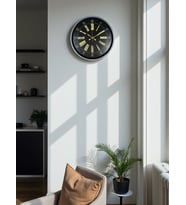 MCG  36 Cm Gri Şık Dekoratif Duvar Saati