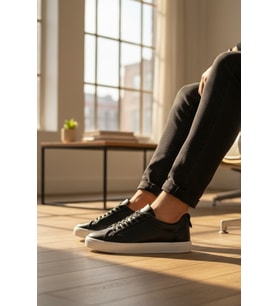 Enoch Erkek Günlük Spor Ayakkabı Kalın Tabanlı Sneaker Minimalist Düz ve Sade Urban Model