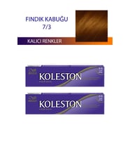 2 Adet Single Tüp Boya Saç Boyası Fındık Kabuğu 7/3