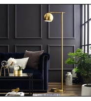 Rsylight Retro Metal Dekoratif Rustik Gold   Köşe Lambası Lambader Başlık Çap:20 cm (Altın)