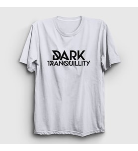 Presmono Unisex Beyaz Logo Dark Tranquillity T-Shirt 137388tt (Beyaz)