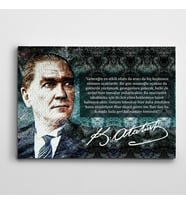 Atatürk Teknoloji Kanvas Tablo