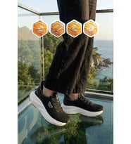 Walkway Bej Fileli Hafif Esnek Hafızalı Taban Unisex Spor Ayakkabı Flexnova G