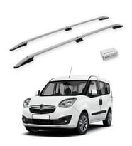 Turtle Opel Combo D 2012-2018 / Uzun Şasi Tavan Çıtası Crown Gri