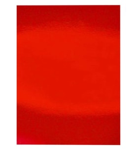 Metalik Fon Kartonu 50X70 Kırmızı Rulo Şeklinde - 6 adet