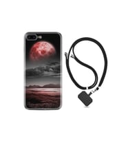 Iphone 7 8 Plus Uyumlu Kılıf Ipli Boyun Askılı Desenli Silikon Red World 1836
