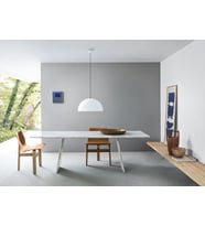 RİOLİGHT MODERN2 PARLAK BEYAZ 1XE27 DUYLU TEKLİ METAL SARKIT AVİZE ÇAP:40CM