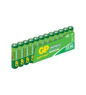 Gp Gp24-12 Greencell Ince Aaa 12li Çinko Karbon Pil