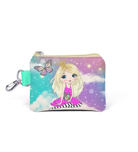 Coral High Kids Pembe Su Yeşili Unicornlu Kız Desenli Bozuk Para Çantası 21833