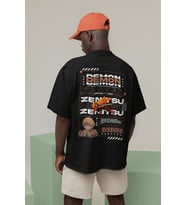 Demon Slayer Baskılı Unisex Oversize Anime Tişört