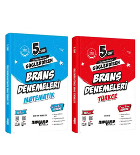 Ankara Yayıncılık 5. Sınıf Matematik ve Türkçe Güçlendiren Deneme Seti 2 Kitap