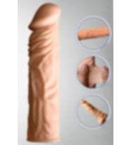 Özel Tasarım Penis Kılıfı 6 CM Uzatmalı Damarlı