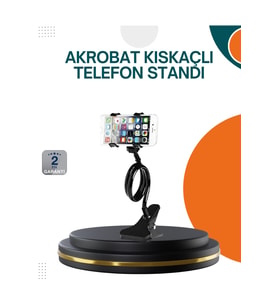Eller Serbest Kullanım Sağlayan Masaüstü Telefon Tutucu