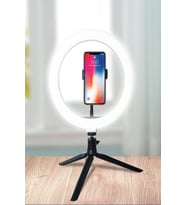 10 Inç LED Ring Light 26cm, Tripod ile Profesyonel Video ve Fotoğraf Aydınlatması