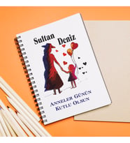 Anneler Günü Tasarımlı Defter Kişiye Özel