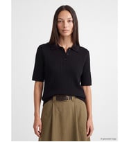 LCW EVERYDAY Siyah Polo Yaka Kadın Triko Kazak