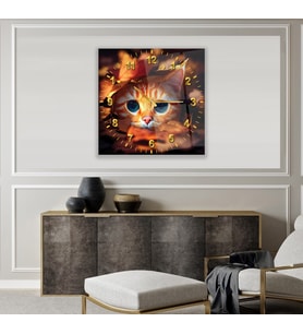 Kedi Cam Saat - 60 cm