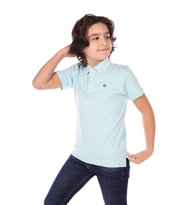 Toontoy Erkek Çocuk Polo Yaka Tişört (Su Yeşili)
