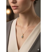 Gold rengi Hamsa Kolye