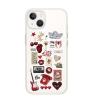 Iphone 14 Uyumlu Lana Del Rey Sticker Tasarımlı Şeffaf Telefon Kılıfı