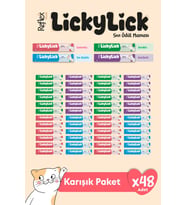 Reflex Plus LickyLick Sıvı Ödül Maması Karışık Paket 15g x 48 Adet
