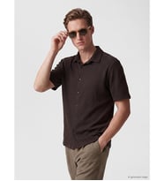 LCW Vision Kahverengi Regular Fit Erkek Gömlek