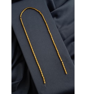 Hematit Taşı Silindir Kesim Parlak Gold 3x5mm Doğal Taş Dizi