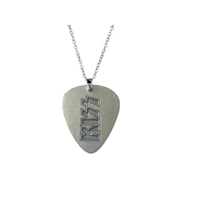 Kiss Müzik Grubu Pena Çift Taraflı Kolye (Gümüş)