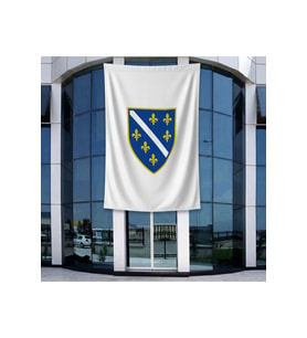 Bosna Hersek Bayrağı 140gr Premium Raşel Kumaş 400x600cm