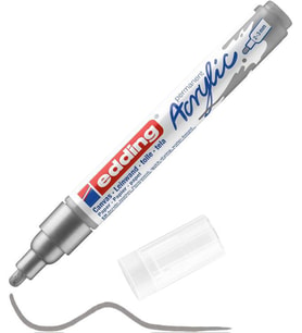 Edding 5100 Akrilik Boyama Markörü 2-3 mm GÜMÜŞ 