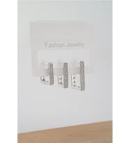 Kadın Vip Seri Zirkon Taşlı 3 Boy 3'lü Küpe Seti