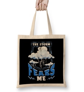 The Storm Fears Me Funny & Brave Meteorology Bez Çanta Uzun Saplı