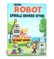 Sevimli Robot Boyama Kitabı