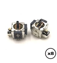 8 ADET XBOX 360 Analog Motor 3D Joystick XBOX 360 Motor Gamepad Kol Tamiri Yedek Parça (Beyaz)