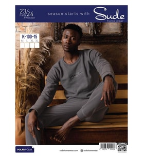 Sude Erkek Kışlık Polar Pijama Takımı K100/15 - 1 Adet (Antrasit)