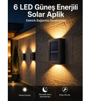 Bahçe Aydınlatması Solar Güneş Enerjili Dekoratik Led Işıklı Lamba