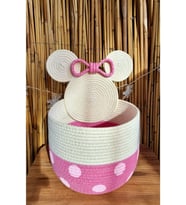 Minnie Pembe Oyuncak Sepeti,düzenleyici,çok Amaçlı Sepet