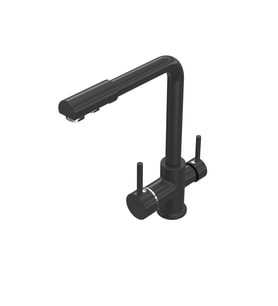 POLEX Cristalux Lux Arıtmalı Mutfak Evye Bataryası (Antrasit)