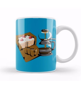 Funny coffee drinKs Art lover Gift Quote   Vintage Retro Rainbow Style Kupa Bardak Porselen