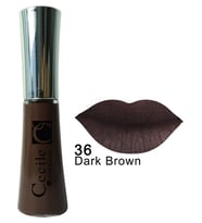 Cecile Kalıcı Mat Ruj Long Kisses Lipgloss 36 (Koyu Kahverengi)