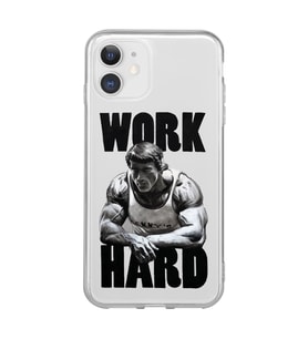 Iphone 11 Uyumlu Arnold Fitness Tasarımlı Şeffaf Telefon Kılıfı