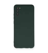 Galaxy A03s Kılıf Nano İçi Kadife - Koyu Yeşil
