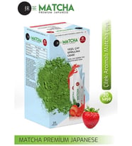 MATCHA Premium Japanese Çilek Aromalı Detox Burner Form Maça Çayı 1 Kutu